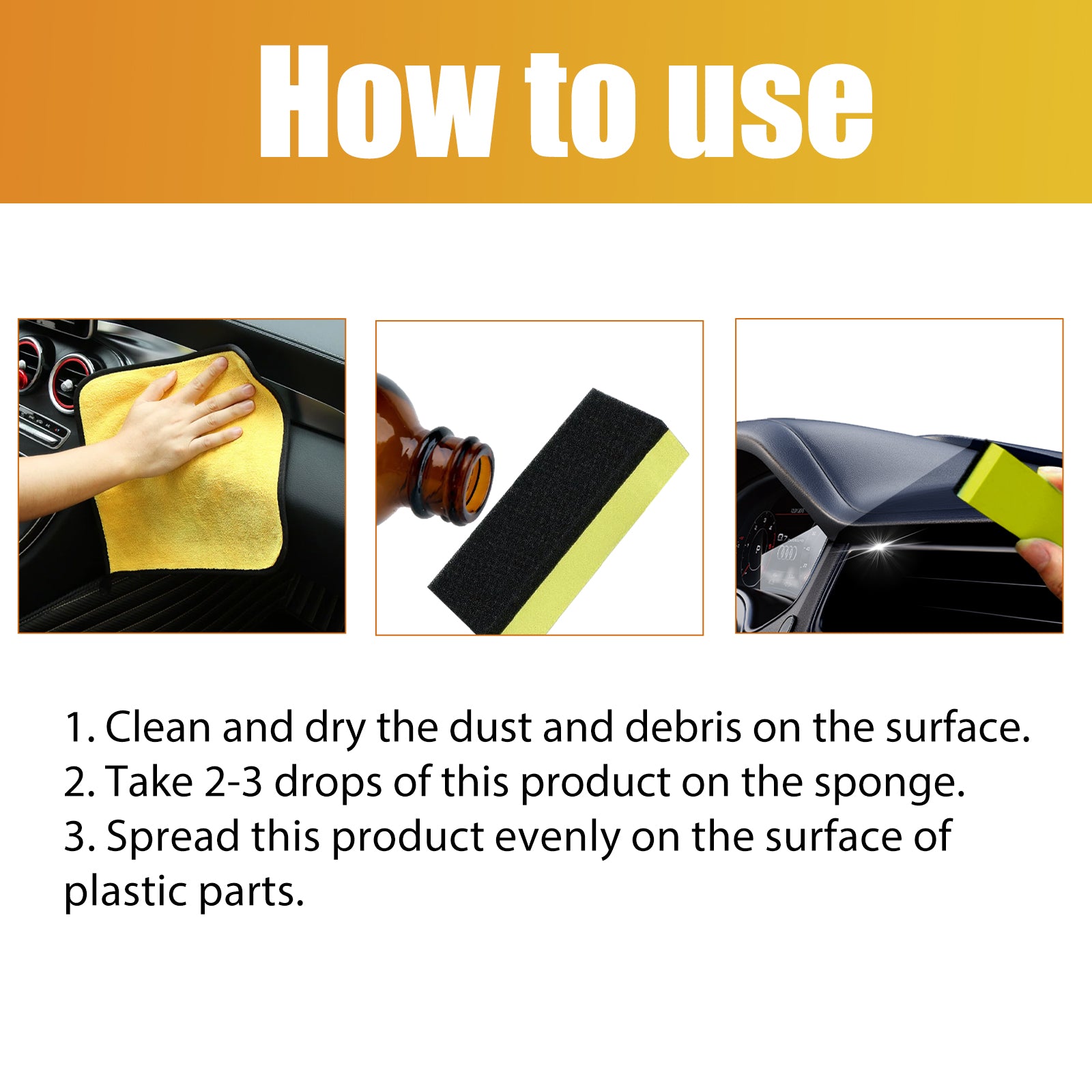 Plastics Repair Agent, Car Leather Seat Interior Polishing Decontamination Cleaning And Refurbishing Agent