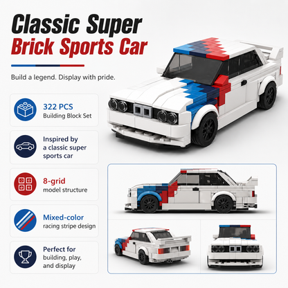 M Brick Car Set