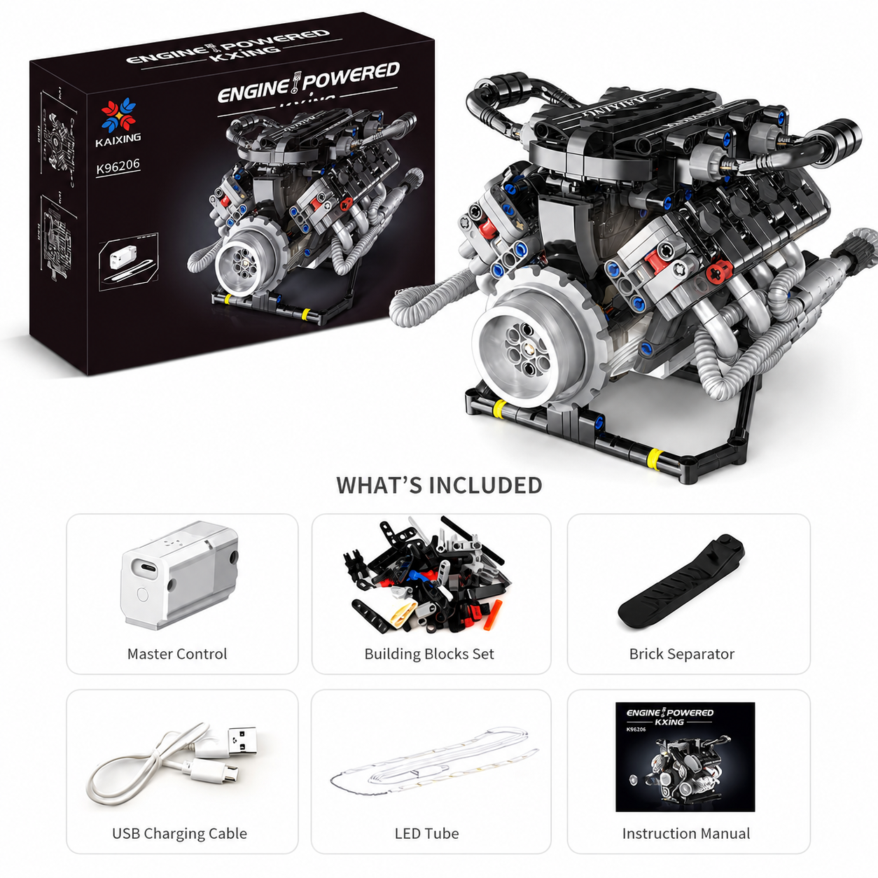 V8 Engine Block Building Kit
