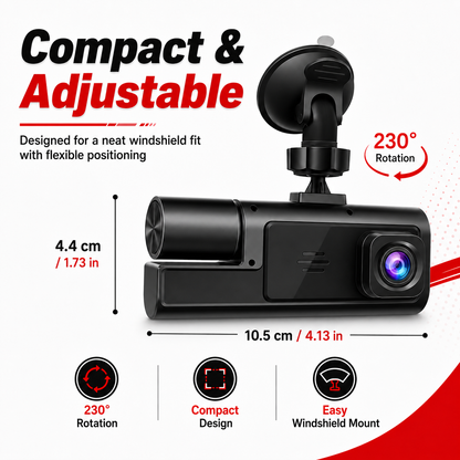 RoadGuard Dual-Lens Dashcam